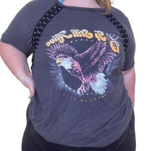 Forever 21 Grey Graphic Tee Size XXL